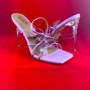 Brand New Purple Butterfly Heels